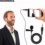 Professional For Phone Portable Mini Stereo HiFi Sound Quality Condenser Microphone Clip Lapel Mic