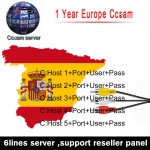 HD cccam Cline for 1 year Europe Free Satellite ccam Account Share Sever Italy/Spain/French/Germany IKS 1year TV 6 Cable
