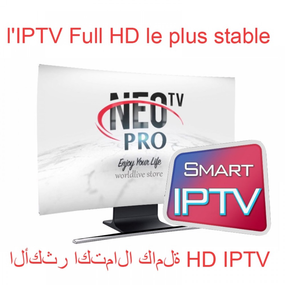 Neotv pro  IPTV Subscription arabic europe french italian stream live tv code iptv 1800 channels and 2000 films