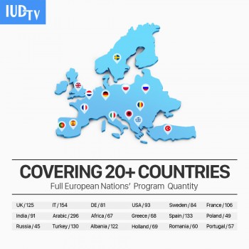 Europe QHDTV IUDTV SUBTV 1 year IPTV Subscription Code 3500 Channels Germany French Spanish Italy Arabic IPTV Smart Media Player