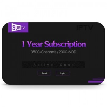 Europe QHDTV IUDTV SUBTV 1 year IPTV Subscription Code 3500 Channels Germany French Spanish Italy Arabic IPTV Smart Media Player