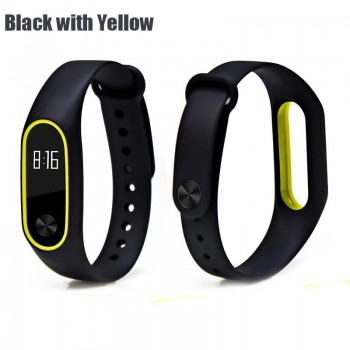 BOORUI Double color mi band 2 accessories pulseira miband 2 strap replacement silicone wriststrap for xiaomi mi2 smart bracelet