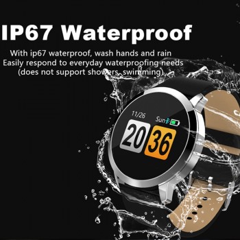 VESTMADRA Q8 OLED Color Screen Smart Watch Fashion Electronic Men Women Waterproof Heart Rate Monitor Fitness Tracker Smartwatch