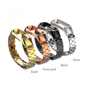 mi band 3 replacement Metal Strap wrist strap Stainless Steel Bracelet Wristbands MiBand 3 strap for Xiaomi mi band 3