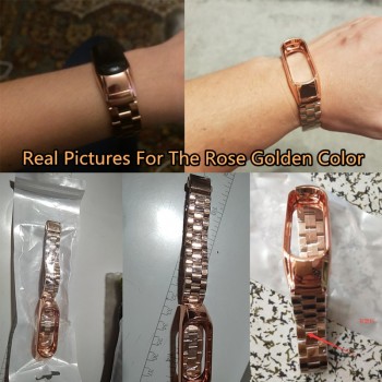 mi band 3 replacement Metal Strap wrist strap Stainless Steel Bracelet Wristbands MiBand 3 strap for Xiaomi mi band 3