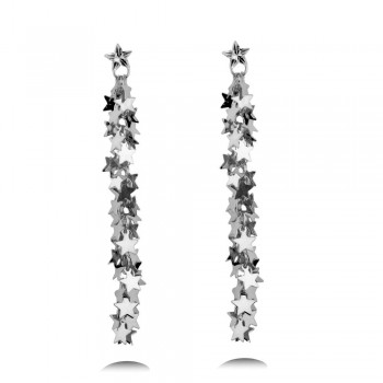 LEEKER Vintage Exaggerated Star Long Tassel Pendant Earrings For Women Wedding Party Jewelry 3Colors LK9