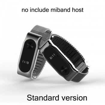 Mijobs Metal Strap For Original Xiaomi Mi Band 2 Strap Stainless Steel Bracelet Wristbands Replace Accessories For Mi Band 2