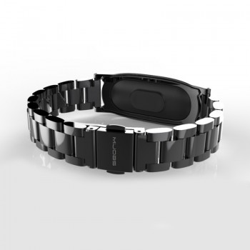 Mijobs Metal Strap For Original Xiaomi Mi Band 2 Strap Stainless Steel Bracelet Wristbands Replace Accessories For Mi Band 2