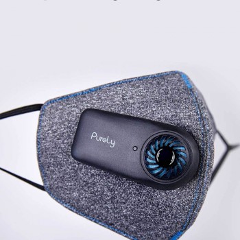 in Stock Xiaomi Purely Anti-Pollution Air Mask with PM2.5 550mAh Battreies Rechargeable Filter with Fan for Sport For Man Women
