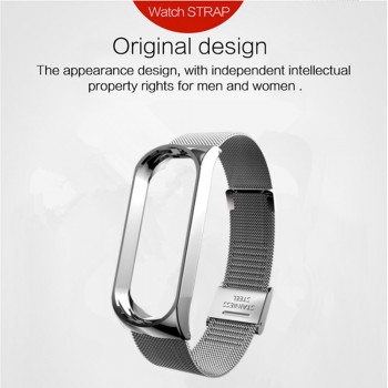 mi band 3 bracelet for Xiaomi mi band 3 strap Metal wrist strap Screwless Stainless Steel Bracelet Wristbands Mi Band 3 strap