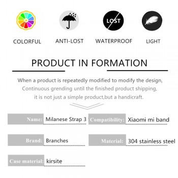 mi band 3 bracelet for Xiaomi mi band 3 strap Metal wrist strap Screwless Stainless Steel Bracelet Wristbands Mi Band 3 strap