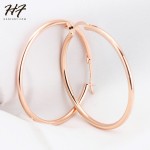Africa Minimalist Hoop Earrings for Women Rose Gold Color Fashion Brand Vintage Punk Silver Color Jewelry Jewellery E093 E659