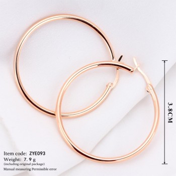 Africa Minimalist Hoop Earrings for Women Rose Gold Color Fashion Brand Vintage Punk Silver Color Jewelry Jewellery E093 E659