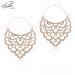 Badu Vintage Hoop Earring Women Totem Retro Religion Big Statement Earring Unique Fashion Punk Jewelry
