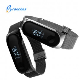 Mi band 3 Strap Metal for Xiaomi Mi Band 3 Bracelet Screwless Xiaomi Mi Band 3 Bracelet Correa Xiomi MiBand 3 Wrist Band Steel