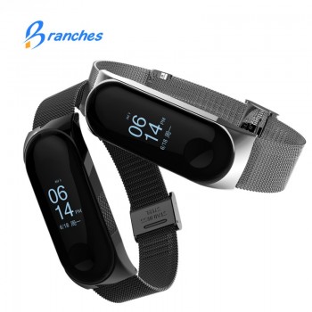 Mi band 3 Strap Metal for Xiaomi Mi Band 3 Bracelet Screwless Xiaomi Mi Band 3 Bracelet Correa Xiomi MiBand 3 Wrist Band Steel