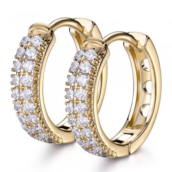 MOLIAM New Arrival Luxurious Hoop Earring Ladies Fashion Shining Crystal Zircon Earrings for Women Wedding Accessories MLE177