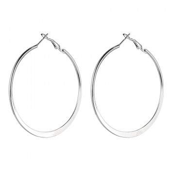 Fashion Simple Round Gold Hoop Earrings For Women Party Jewelry Female Silver Metal Large Circle Earring Punk Style Brincos Gift
