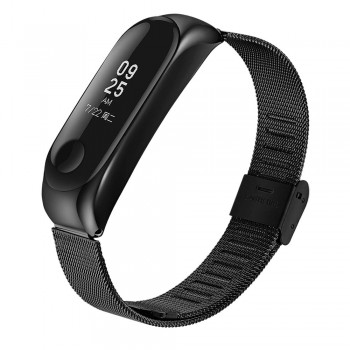 Rovtop Wrist Band Bracelet Strap for Xiaomi Mi Band 3 MiBand 3 Strap Metal Bracelet Stainless Steel Wrist Strap Z2