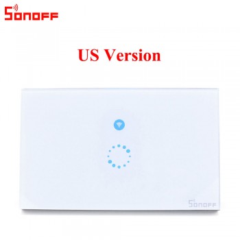 Itead Sonoff Touch EU US Wifi Wall Touch Switch 1 Gang 1 Way Wireless Remote Light Relay App Control Work with Alexa Google Home