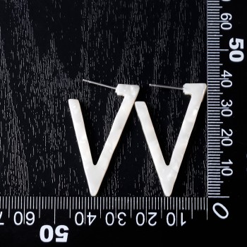 VIVILADY Fashion Geometric Triangle Hoop Earrings Women Candy Acrylic Acetic Acid Brincos Boho Summer Bijoux Jewelry Party Gifts