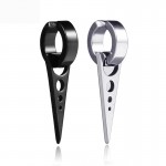 1 Pair 2PC Black Titanium Steel Triangle Arrow Clip Earrings Male Female Earrings No Ear Hole Men Earrings Trendy Party Jewelry