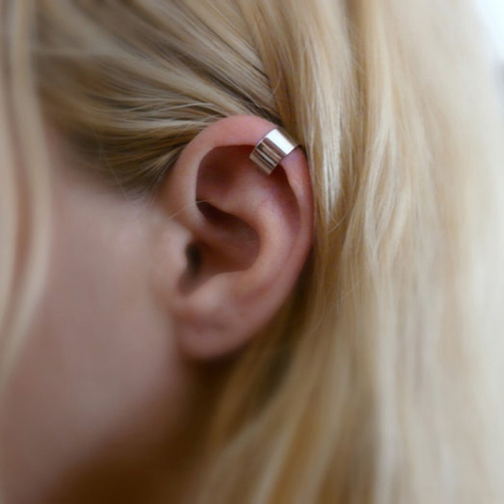 New European And American Simple Personality Pierced Ear Cuffs Ear Earrings Jewelry Punk Rock Ear Clip