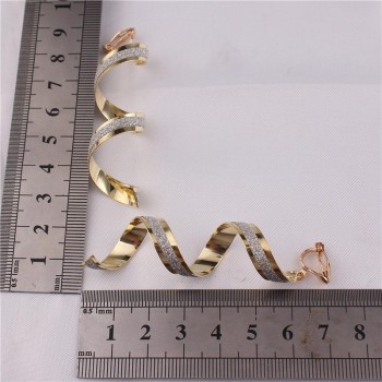 Hot Sale Simple Geometric Clip on Earrings Without Piercing for Women Fashion Luxury Cuff Earrings Neednt Ear Hole Earrings New