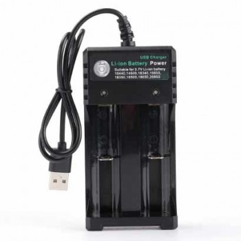3.7V 18650 Charger Li-ion battery USB independent charging portable electronic cigarette 18350 16340 14500 battery charger