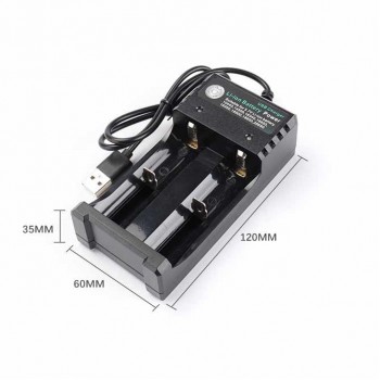 3.7V 18650 Charger Li-ion battery USB independent charging portable electronic cigarette 18350 16340 14500 battery charger