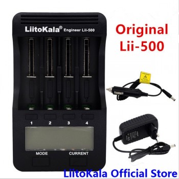 LiitoKala  lii-500 LCD 3.7V 1.2V 18650 26650 16340 14500 10440 18500 Battery Charger ,100% original LiitoKala factory lii500