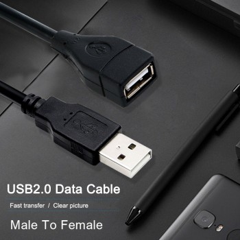 USB 2.0 Male to Female USB Cable 1.5m 3m 5m Extender Cord Wire Super Speed Data Sync Extension Cable For PC Laptop Keyboard