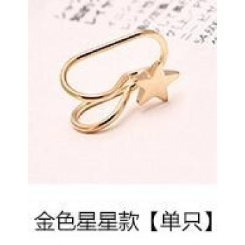 2019 New Pendientes Brincos Girls Earing Boucle Bijoux Heart Cross Clip Ear Cuff Earrings Women Charming Non Piercing Jewelry