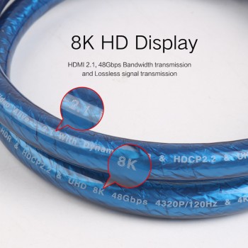 MOSHOU Real HDMI 2.1 Cable Ultra-HD (UHD) 8K HDMI 2.1 Cable 48Gbs with Audio amp; Ethernet HDMI Cord 1M 2M 5M 10M 15M 20M HDR 4:4:4