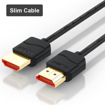 SAMZHE 4K HDMI 50/60Hz HDMI 2.0 Cable to Slim HDMI Cable for PS3 Projector HD LCD Apple Laptop TV Computer Cables