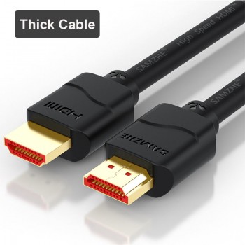 SAMZHE 4K HDMI 50/60Hz HDMI 2.0 Cable to Slim HDMI Cable for PS3 Projector HD LCD Apple Laptop TV Computer Cables
