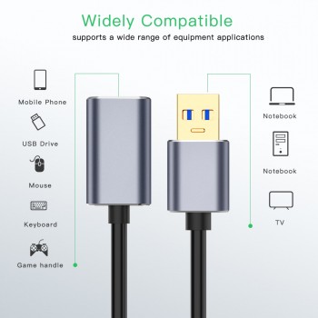 USB 3.0 Cable USB3.0 Extension Extender Male To Female Cabo USB Data Cables For PC Keyboard Printer Camera Mouse Game Controller