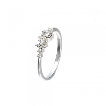 1Pcs Fashion Crystal Simple Ring Zirconia Simple Rings for Women Anti Allergies For Gift