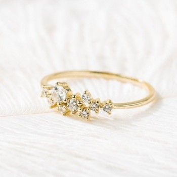 1Pcs Fashion Crystal Simple Ring Zirconia Simple Rings for Women Anti Allergies For Gift