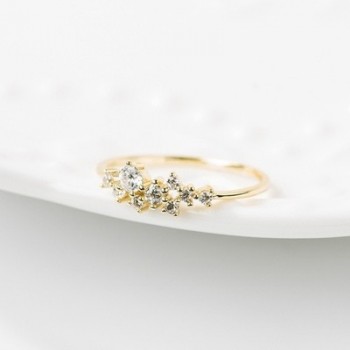 1Pcs Fashion Crystal Simple Ring Zirconia Simple Rings for Women Anti Allergies For Gift