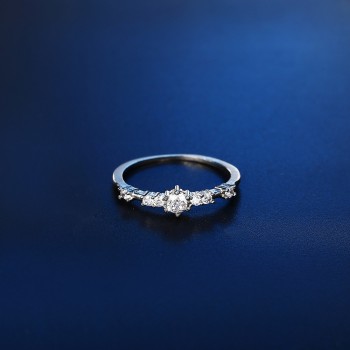 Stylish Fashion Women Ring Finger Jewelry Rose Gold /Sliver /Gold Color Rhinestone Crystal  Rings 4/5/6/7/8/9/10/11 Size