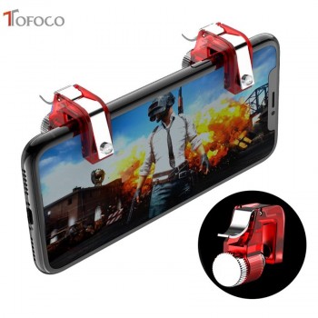 Metal Smart Phone Mobile Gaming Trigger for PUBG Mobile Gamepad Fire Button Aim Key L1R1 Shooter Pubg Controller