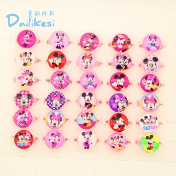 2018 free delivery 10pcs cute cartoon girl Mini Mitch children mixed resin ring jewellery wholesale many gifts