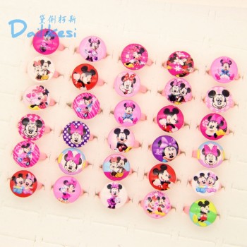 2018 free delivery 10pcs cute cartoon girl Mini Mitch children mixed resin ring jewellery wholesale many gifts