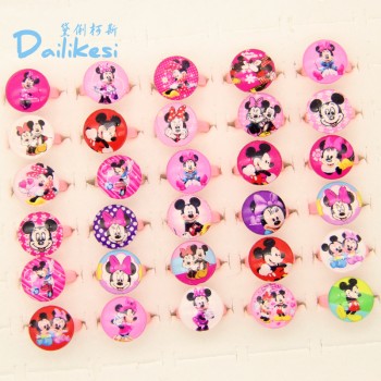 2018 free delivery 10pcs cute cartoon girl Mini Mitch children mixed resin ring jewellery wholesale many gifts