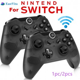 EastVita 1pc/2pcs Bluetooth Wireless Pro Controller Gamepad Joypad Remote for Nintend Switch Console  Gamepad Joystick r25