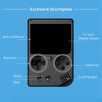 Coolbaby Retro Portable Mini Handheld Game Console 8-Bit 3.0 Inch Color LCD Kids Color Game Player Built-in 168 Video games