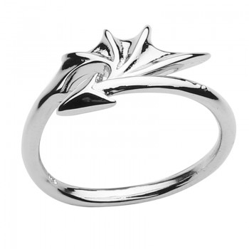 Punk Jewelry Titanium Brass Koakuma Little Devil Dragon Gothic Evil Vampire Rings Open Ring Halloween Party Jewelry Gift
