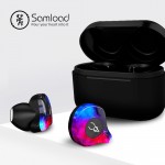 Samload X12P Bluetooth 5.0 Headphones 6D HIFI Sound Wireless Earbud Semi-in-ear Earphones with Charging box For Most Smart phone