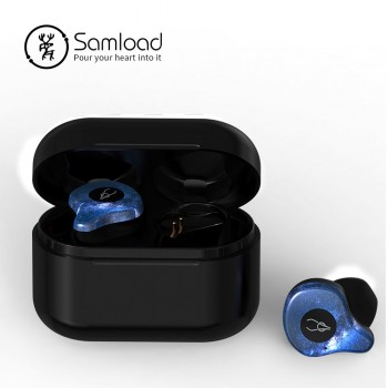Samload X12P Bluetooth 5.0 Headphones 6D HIFI Sound Wireless Earbud Semi-in-ear Earphones with Charging box For Most Smart phone